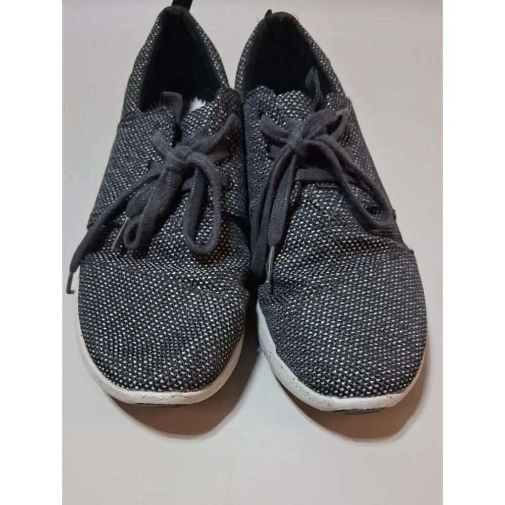 TOMS Women's Cabrillo TRVL LITE Black Speckled Knit Sneakers Size 9 No Insoles